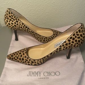 Leopard print jimmy choos